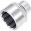 Hazet Pipe 1100Z-60 Ytterprofil 12-kant 1 tomme (25 mm) firkantdrev | NV 6 mm