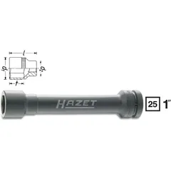 Hazet Slagpipe 1104S-32 6-kant 1 tomme (25 mm) firkantdrev | NV 32 mm