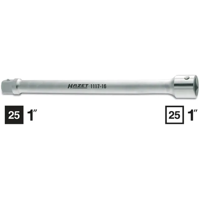 Hazet Forlenger 1117-16 Lengde 400 mm 1 tomme (25 mm) firkantdrev 