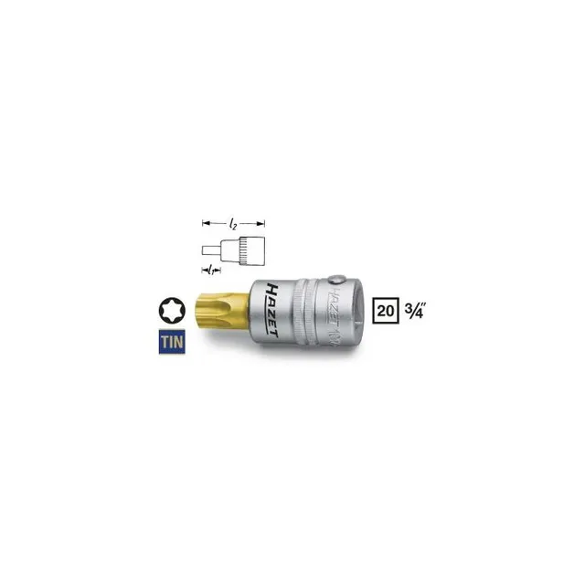 Hazet Skrutrekkerpipe 1012-T90 NV 3/4 tomme (2 mm) firkantdrev 