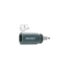 Hazet Slagpipe 1000SLG-36 6-kant 3/4 tomme (2 mm) firkantdrev | NV 36 mm