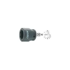 Hazet Slagpipe 1000S-36 6-kant 3/4 tomme (2 mm) firkantdrev | NV 36 mm