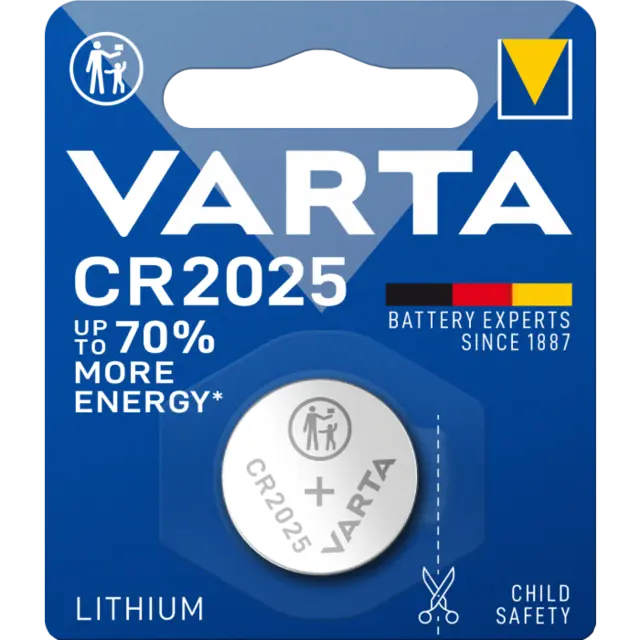 VARTA Knappcelle CR2025 1pk 