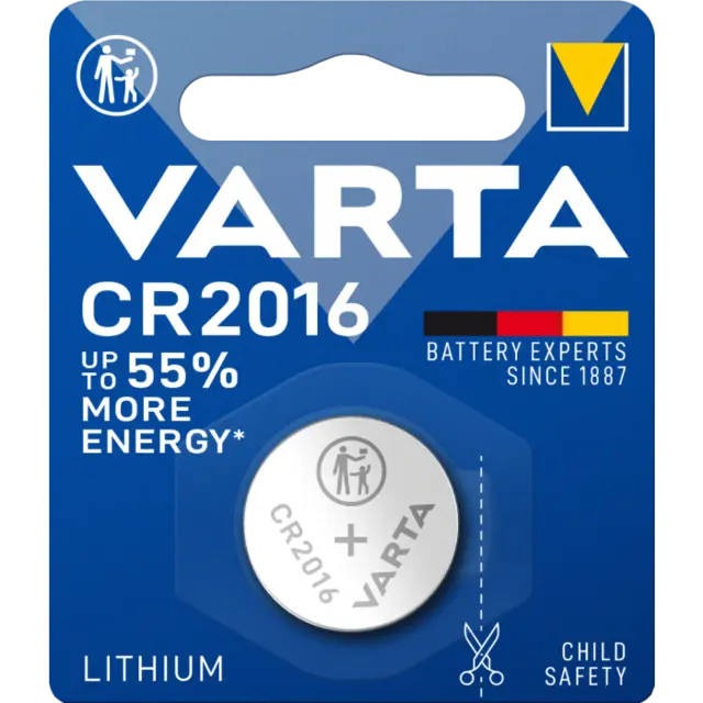 VARTA Knappcelle CR2016 1pk 