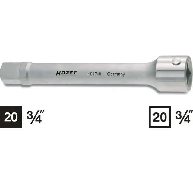 Hazet Forlenger 1017-8 Lengde 200 mm 3/4 tomme (2 mm) firkantdrev 