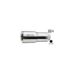 Hazet Lambdasondeinnsats 4680-3 6-kant 1/2 tomme firkantdrev | NV 22 mm