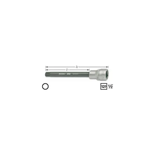 Hazet Topplokk-skrutrekkerpipe 2751 1/2 tomme firkantdrev | NV M1 