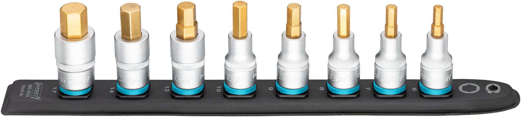 Hazet SmartRail 986-SR/8 8 deler fleksibel stikklist i plast | 7 | 1