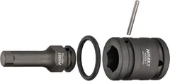 Hazet Slagskrutrekker-pipe 985S-14LG/4 1/2 tomme firkantdrev, 24 mm utvendig