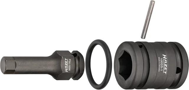 Hazet Slagskrutrekker-pipe 985S-14LG/4 1/2 tomme firkantdrev, 24 mm utvendig 
