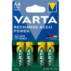VARTA Oppladbart AA 4pk