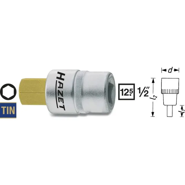 Hazet Skrutrekkerpipe for calipper 986-9 1/2 tomme firkantdrev | Unbrakoprofil 