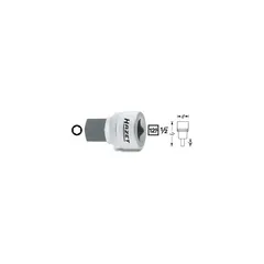 Hazet Skrutrekkerpipe 985-8 NV 8 mm 1/2 tomme firkantdrev | Unbrakoprofil