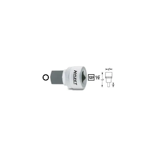 Hazet Skrutrekkerpipe 985-8 NV 8 mm 1/2 tomme firkantdrev | Unbrakoprofil 