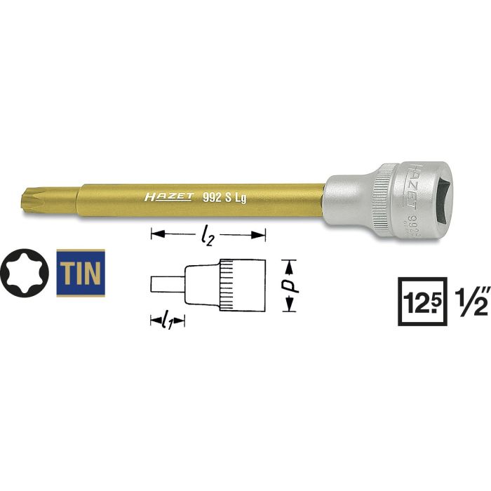 Hazet Kjlevæskepumpe TORX® 1/2 tomme firkantdrev | innv. TORX®