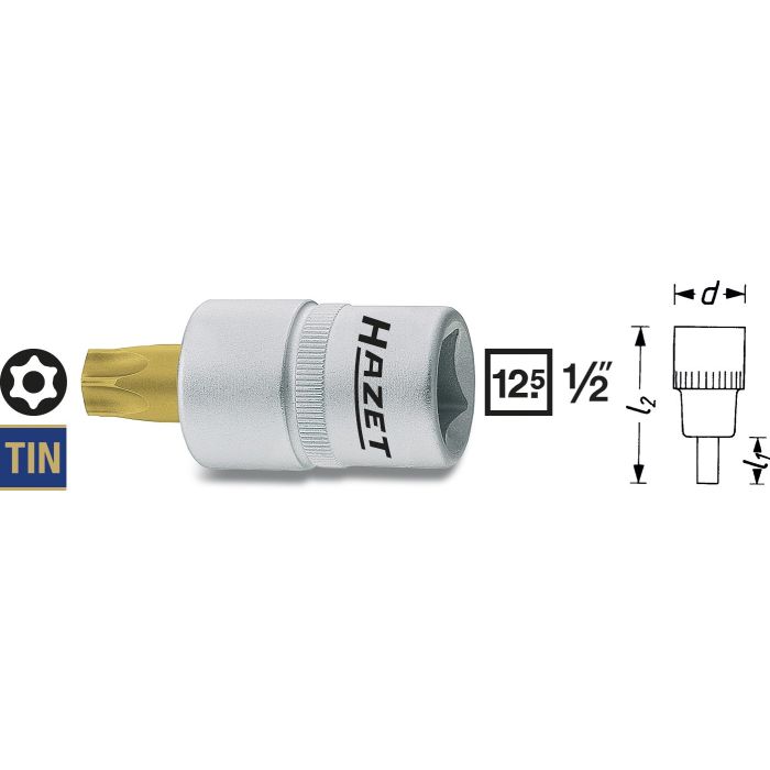 Hazet Skrutrekkerpipe 992-T50H NV 1/2 tomme firkantdrev