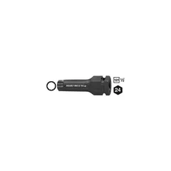 Hazet Slagskrutrekker-pipe 990S-18LG 1/2 tomme firkantdrev, 24 mm utvendig