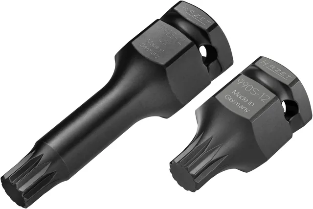 Hazet Sett med slag-skrutrekkerpiper 3/4 tomme (2 mm) firkantdrev, 1/2 tomme 