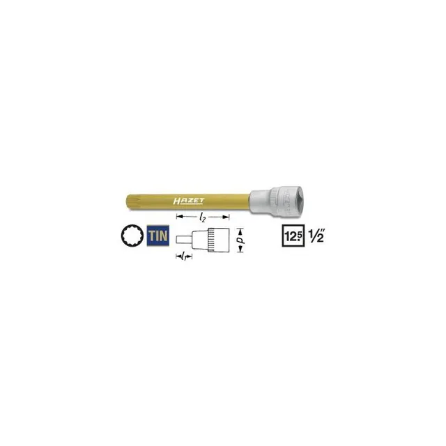 Hazet Skrutrekkerpipe 990SLG-12 NV M12 1/2 tomme firkantdrev 