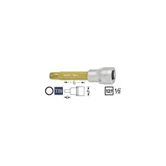 Hazet Skrutrekkerpipe 990LG-9 NV M9 1/2 tomme firkantdrev