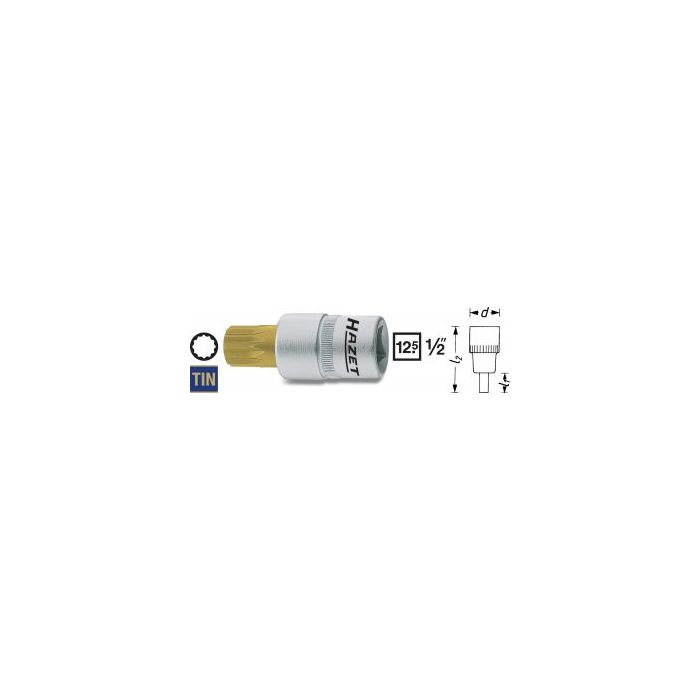 Hazet Skrutrekkerpipe 990-8 NV M8 1/2 tomme firkantdrev