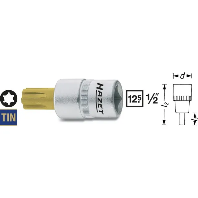 Hazet Skrutrekkerpipe 991-7 NV M7 1/2 tomme firkantdrev 