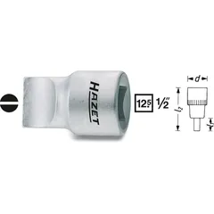 Hazet Skrutrekkerpipe 980-3X19 1/2 tomme firkantdrev | Slisseprofil