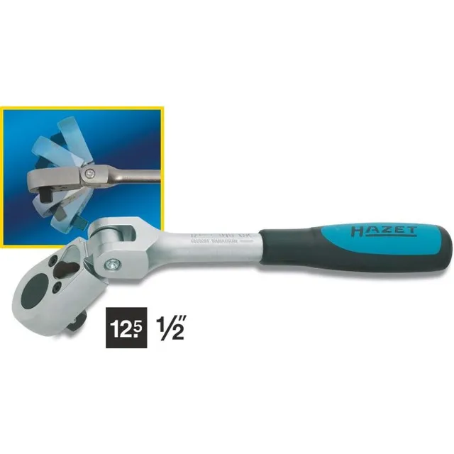 Hazet Skralle 916GK Lengde 270 mm med ledd | 1/2 tomme firkantdrev 