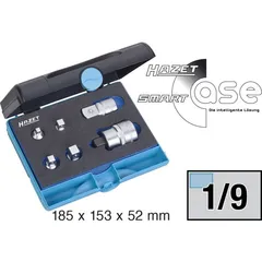 Hazet Adaptersett 958N/6 6 deler 1/4 tomme firkantdrev, 3/8 tomme (1 mm)