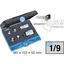 Hazet Adaptersett 958N/6 6 deler 1/4 tomme firkantdrev, 3/8 tomme (1 mm)