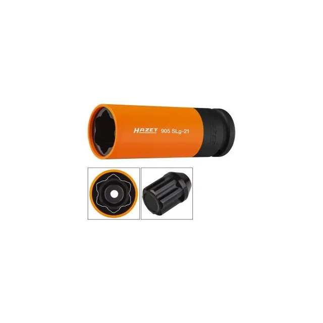 Hazet Slagpipe 905SLG-21 NV 21 mm spesialprofil | 1/2 tomme firkantdrev 