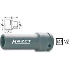 Hazet Slagpipe 901SLG-19 6-kant 1/2 tomme firkantdrev | NV 19 mm