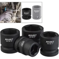 Hazet Slagpipesett 900SK/4 6-kant 1/2 tomme firkantdrev | 4 deler | 13