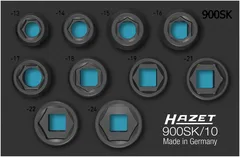 Hazet Slagpipesett 900SK/10 6-kant 1/2 tomme firkantdrev | 1 deler