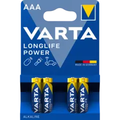 VARTA Alkalisk AAA LR3 4pk