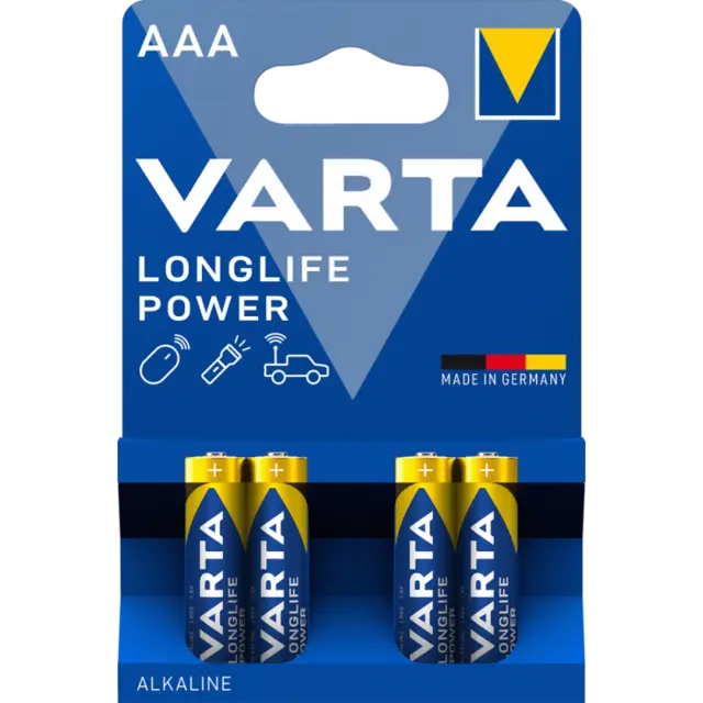 VARTA Alkalisk AAA LR3 4pk 