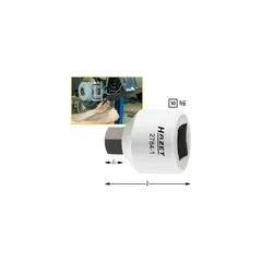 Hazet Skrutrekkerpipe for calipper 3/8 tomme (1 mm) firkantdrev | NV 7 mm