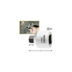 Hazet Skrutrekkerpipe for calipper 3/8 tomme (1 mm) firkantdrev | NV 8 mm