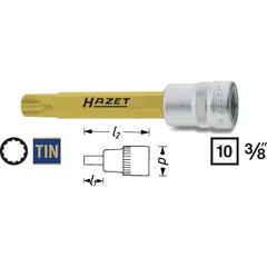 Hazet Skrutrekkerpipe 8808LG-10 NV M10 3/8 tomme (1 mm) firkantdrev