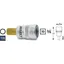 Hazet Skrutrekkerpipe 8808-10 NV M10 3/8 tomme (1 mm) firkantdrev