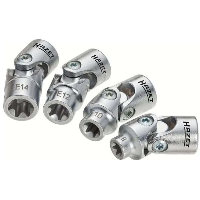 Hazet Pipesett 880G-E/4 utv. TORX® 3/8 tomme (1 mm) firkantdrev | 4 deler 