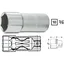 Hazet Tennplugg-pipe 880AKF 6-kant 3/8 tomme (1 mm) firkantdrev | NV 16 mm