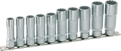 Hazet 12-kant pipesett 880TZ/10H 11 3/8 tomme (1 mm) firkantdrev | 1 deler