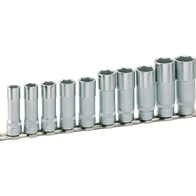 Hazet Pipesett 880LG/10H 6-kant sekskantdel | 1 deler | 1 – 19 