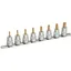 Hazet Pipesett 8802T/8H innv. TORX® 3/8 tomme (1 mm) firkantdrev | 8 deler