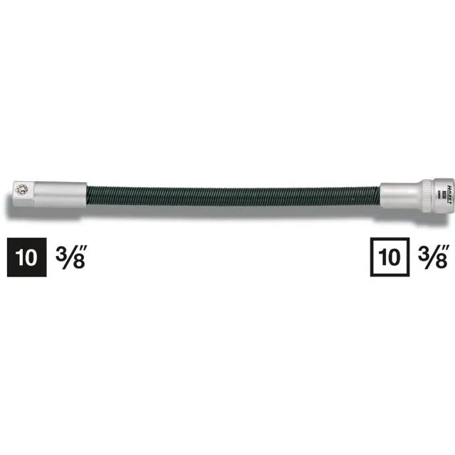 Hazet Forlenger 8830 Lengde 210 mm bøyelig | 3/8 tomme (1 mm) firkantdrev 