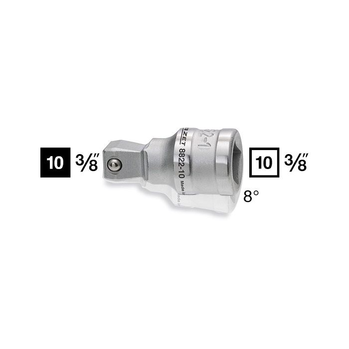 Hazet Forlenger 8822-1 Lengde 36 mm svingbar | 3/8 tomme (1 mm) firkantdrev