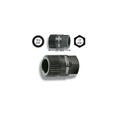 Hazet Kilereimskive-adapter 2592 17 mm utvendig sekskant | NV 19,6 mm