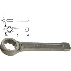 Hazet Slag-ringnøkkel 642-75 NV 75 mm Ytterprofil 12-kant