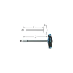 Hazet Pipeholder 428-8 6-kant med T-håndtak | NV 8 mm